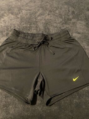 Nike Black Running Shorts with White Swoosh
